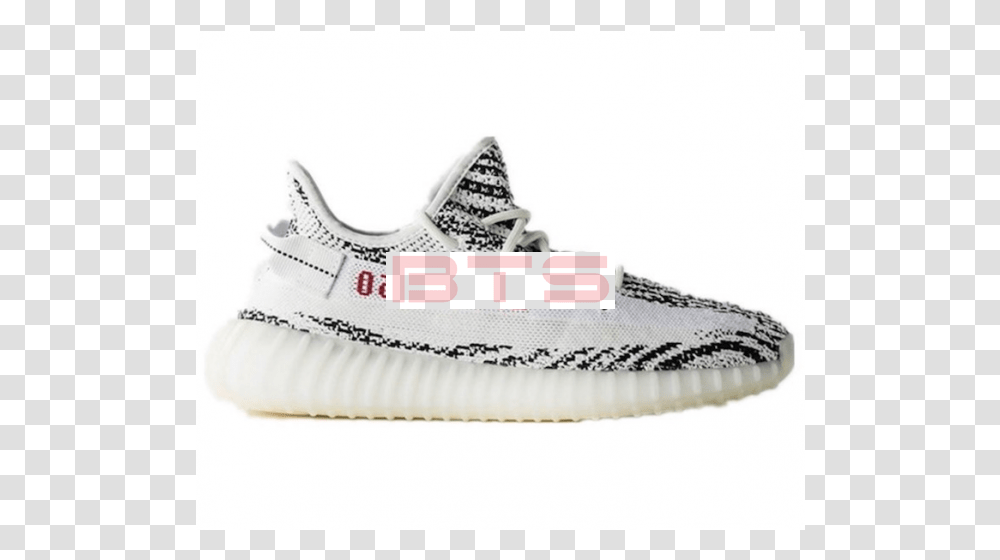 Zebra Yeezy, Shoe, Footwear, Sneaker Transparent Png