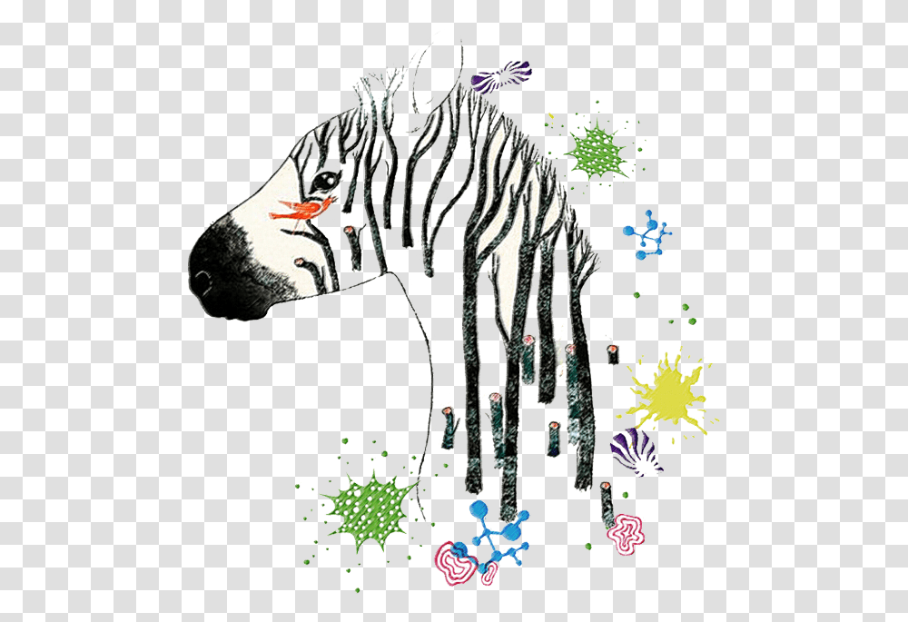 Zebra Zebraprint Zebrahead Zebrastyle Zebracross Illustration, Animal, Wildlife, Mammal Transparent Png