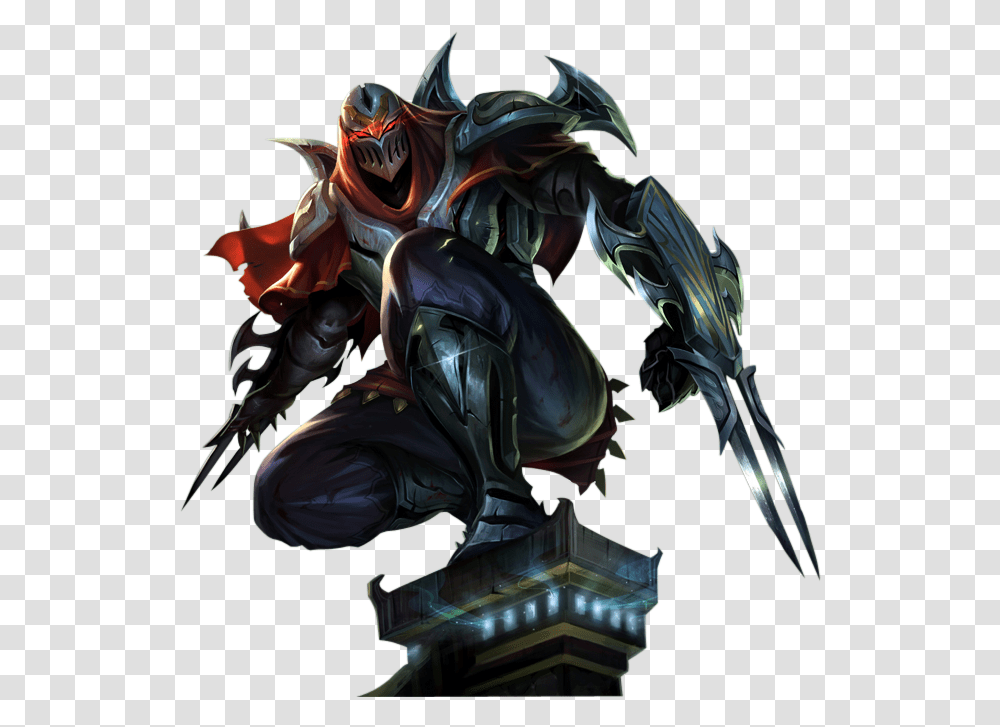 Zed The Master Of Shadows Images League Of Legends Zed, Statue, Sculpture, Helmet Transparent Png