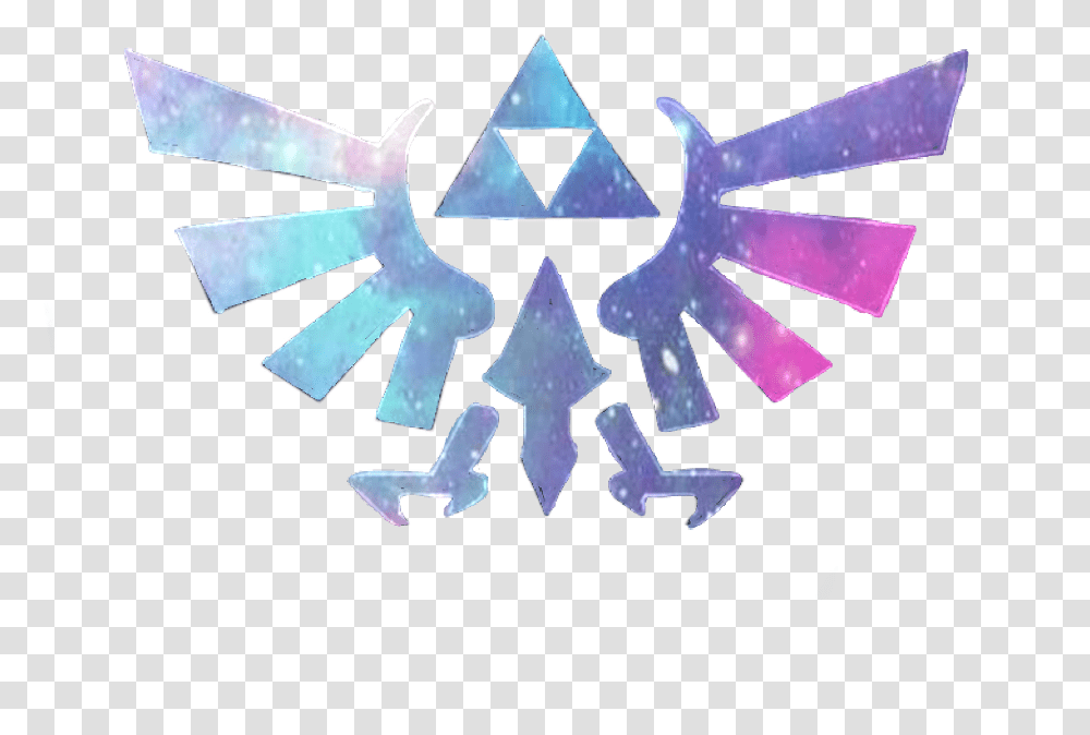 Zelda Botw Link Triforce Galaxy Breathofthewild Nintend Legend Of Zelda Triforce Logo, Cross, Symbol, Graphics, Art Transparent Png