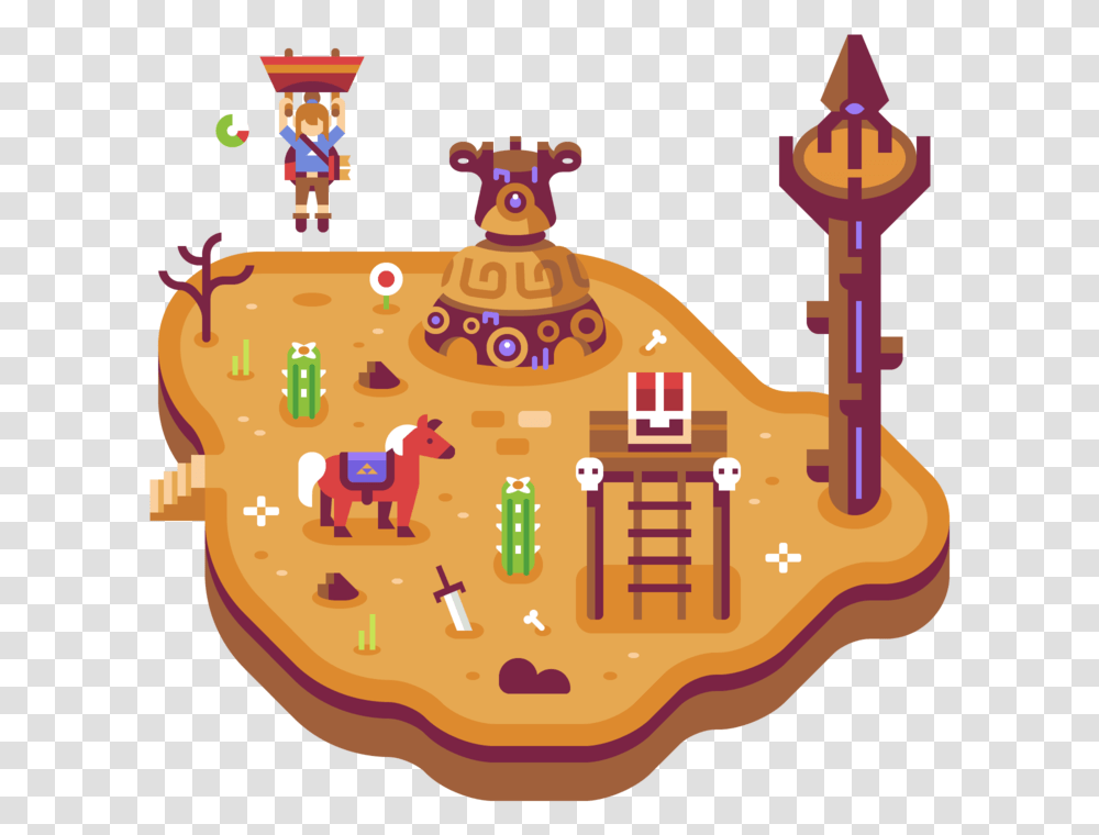 Zelda Breath Of The Wild Discord Dioramas Illustrations Illustration, Cookie, Food, Biscuit, Birthday Cake Transparent Png