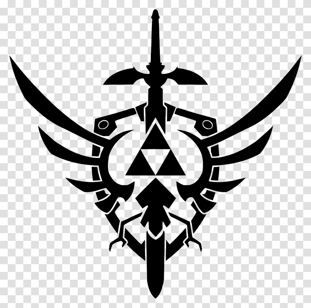 Zelda Clipart Vector, Cross, Emblem, Stencil Transparent Png