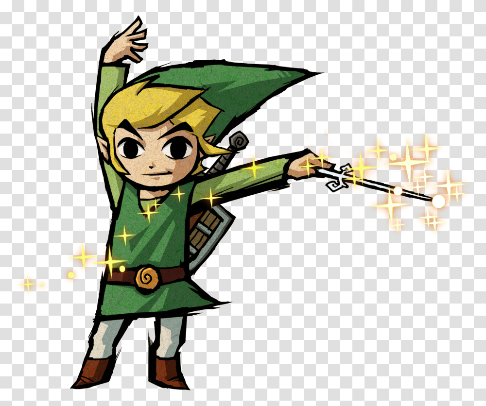 Zelda Clipart Wii U Link Wind Waker Wand, Person, Human, Legend Of Zelda Transparent Png