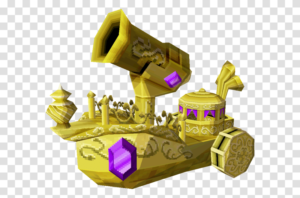 Zelda Phantom Hourglass Golden Ship, Toy, Tractor, Vehicle, Transportation Transparent Png