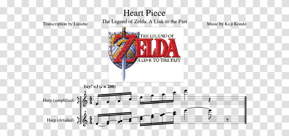 Zelda Secret Sheet Music, Logo, Arrow Transparent Png
