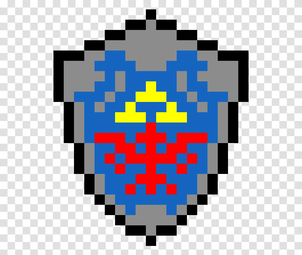 Zelda Shield Pixel Art, Ornament, Tabletop, Furniture, Pattern Transparent Png