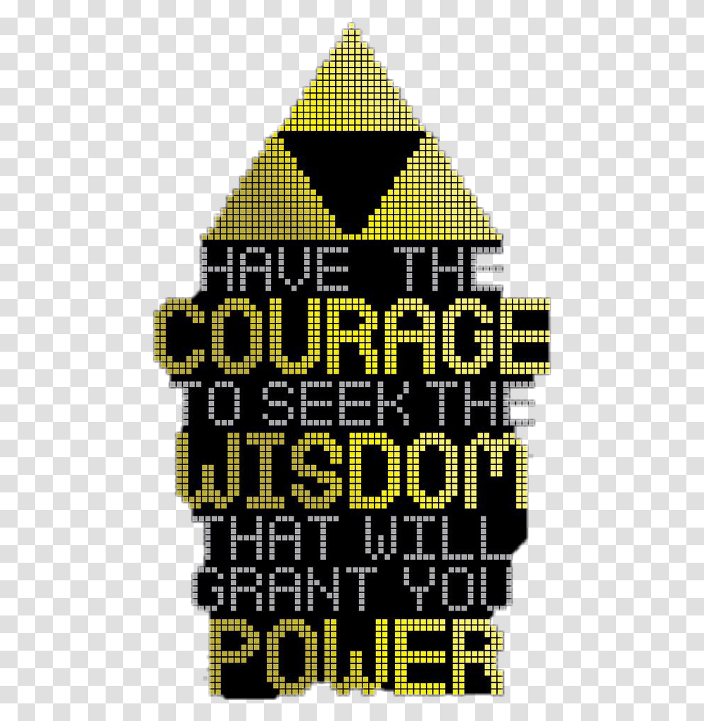 Zelda Triforce Sticker Triangle, Text, Pac Man Transparent Png