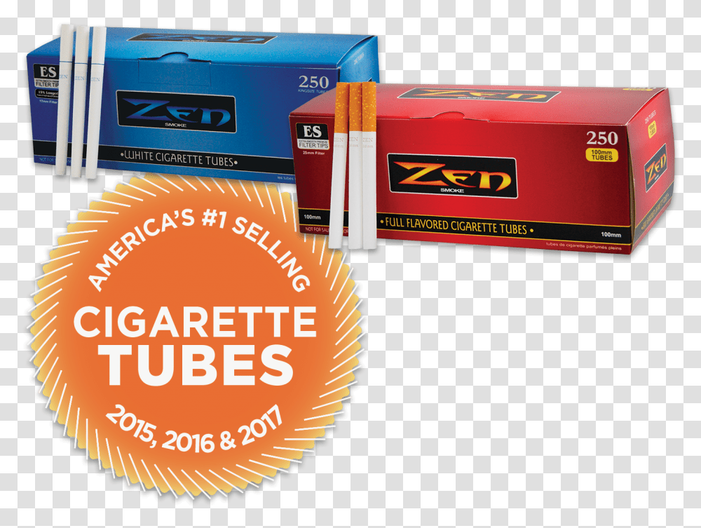 Zen Cigarette Tubes Zen Cigarettes, Label, Sports Car, Vehicle Transparent Png