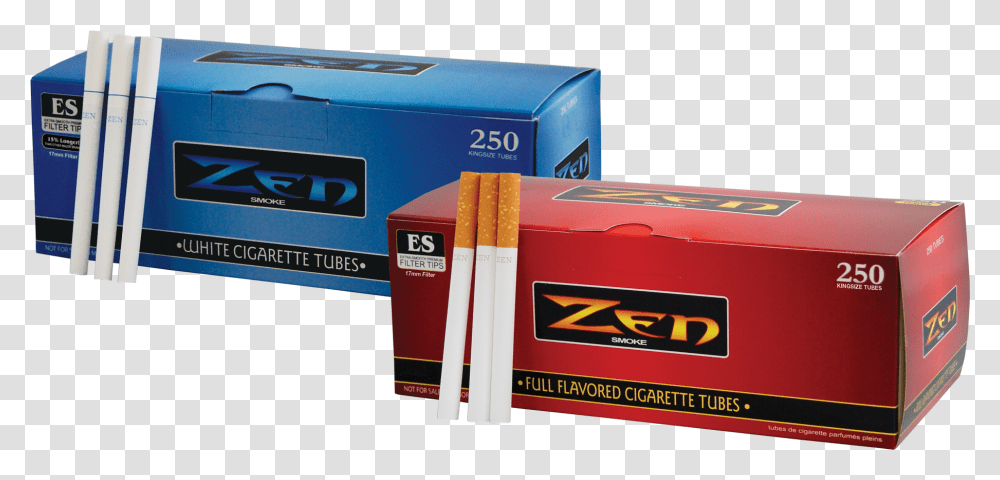 Zen Cigarette Tubes Zen Red Cigarette Tubes, Box, Carton, Cardboard, Outdoors Transparent Png