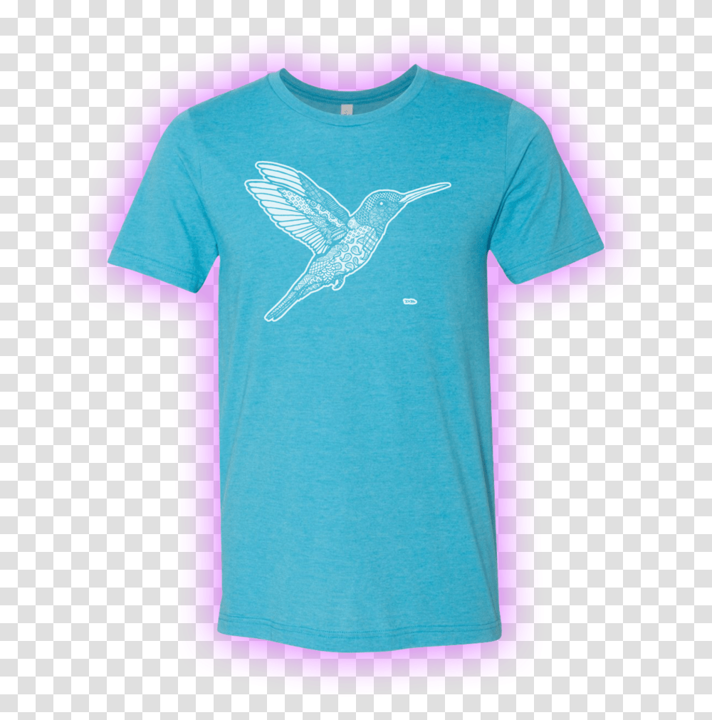 Zen Hummingbird Unisex Shirt - Dan Bingham Art, Clothing, Apparel, Sleeve, T-Shirt Transparent Png