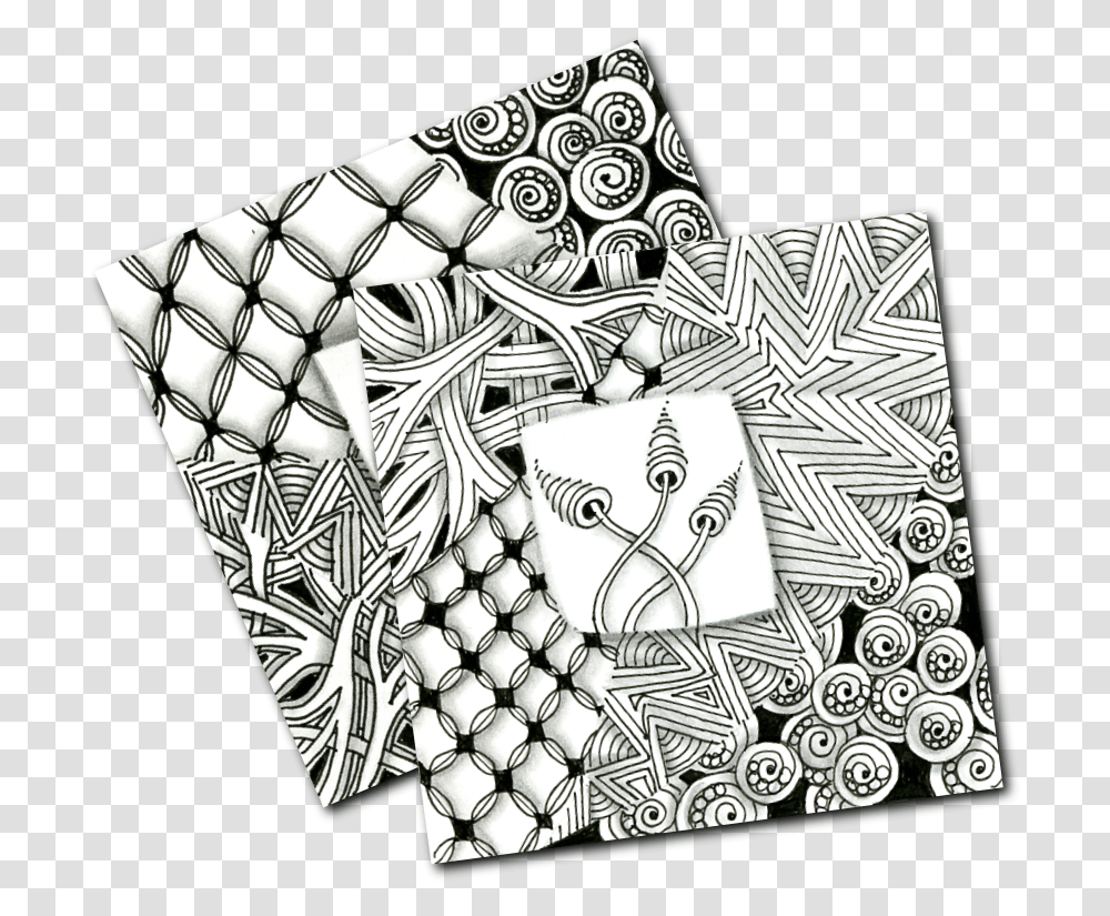 Zentangle Doodle, Drawing, Rug Transparent Png
