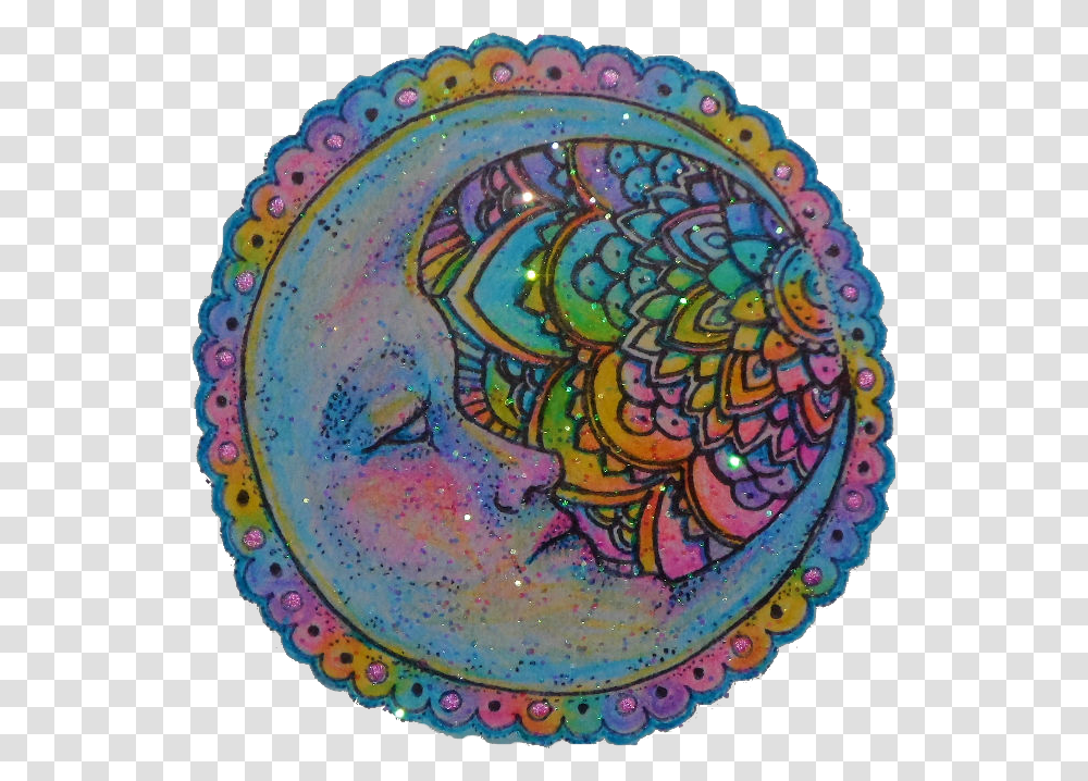 Zentangle Mandala Hippy Trippy Psychedelic Tumblr, Porcelain, Pottery, Birthday Cake Transparent Png
