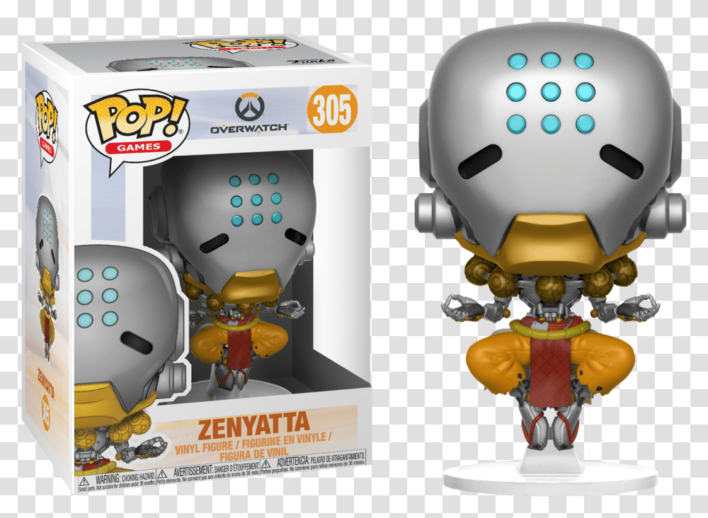 Zenyatta Pop Figure, Robot, Helmet, Apparel Transparent Png