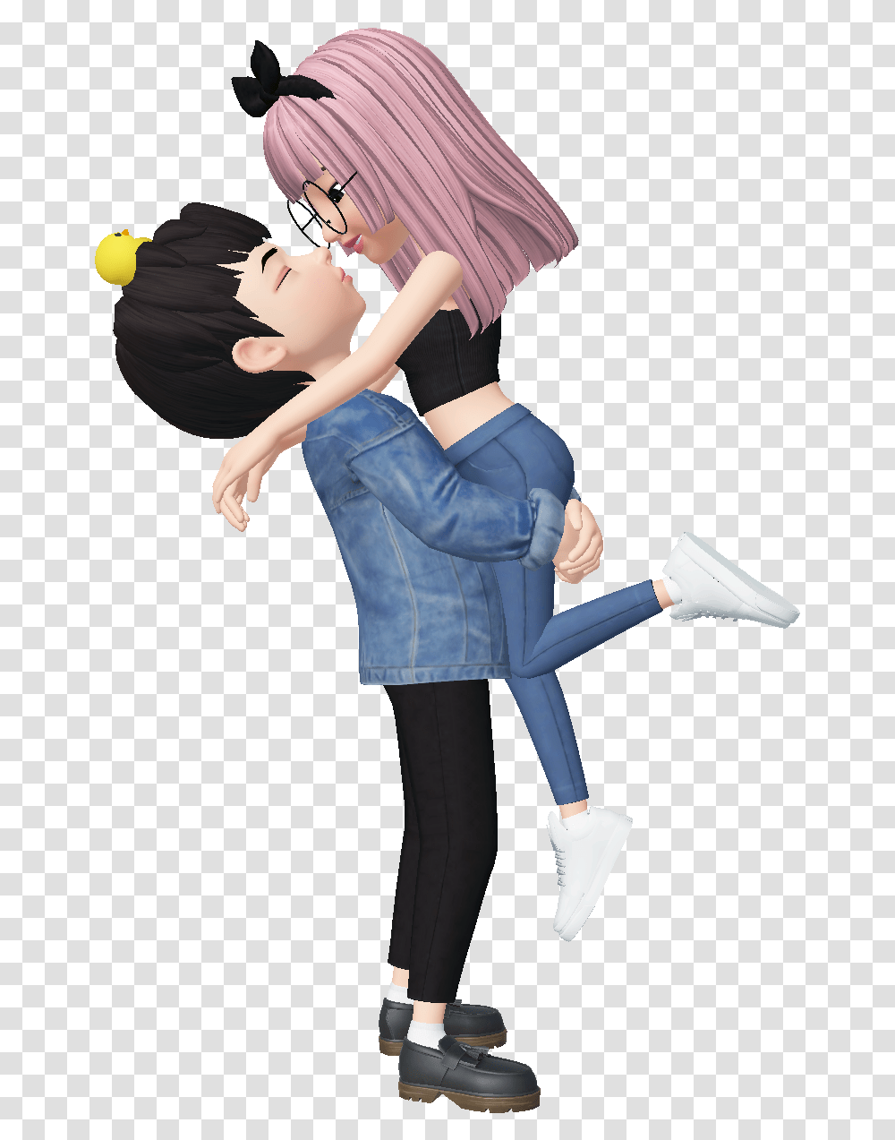 Zepeto Cute Couple Boy Girl Freetoedit Cute Boy And Girl Couple Cartoon Hd, Dance Pose, Leisure Activities, Person, Human Transparent Png