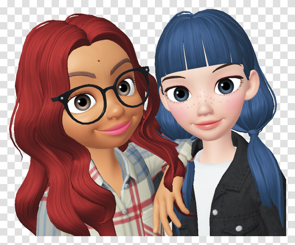 Zepeto Girl Best Friends, Doll, Toy, Person, Human Transparent Png