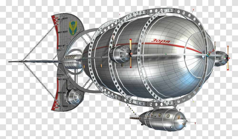 Zeppelin Image Airship, Machine, Airplane, Aircraft, Vehicle Transparent Png