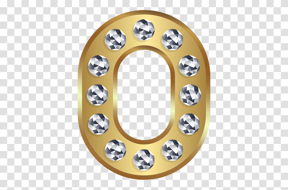 Zero Gold Number Clip Art, Alphabet, Horseshoe Transparent Png