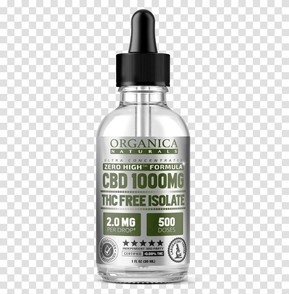 Zero High Cbd Oil Ultra Concentrated Isolate Tincture Cbd Oil Full Spectrum, Bottle, Shampoo, Cosmetics, Shaker Transparent Png