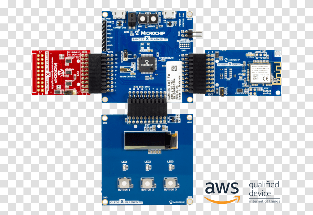 Zero Touch Provisioning Kit For Aws Iot, Electronic Chip, Hardware, Electronics, Scoreboard Transparent Png