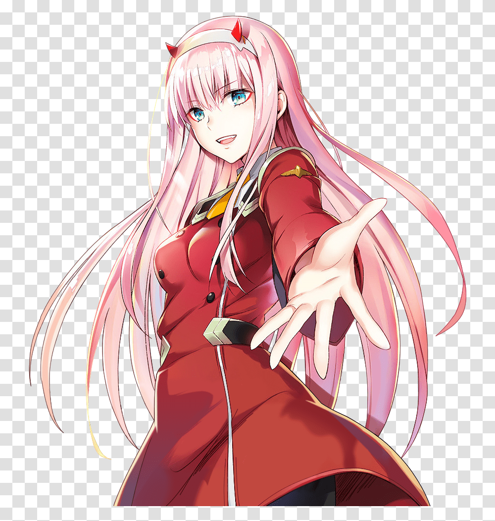 Zero Two 002 Darling In The Franxx, Manga, Comics, Book, Person Transparent Png
