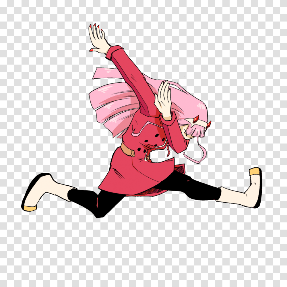 Zero Two Dabbing As A In Case, Dance Pose, Leisure Activities, Person, Performer Transparent Png