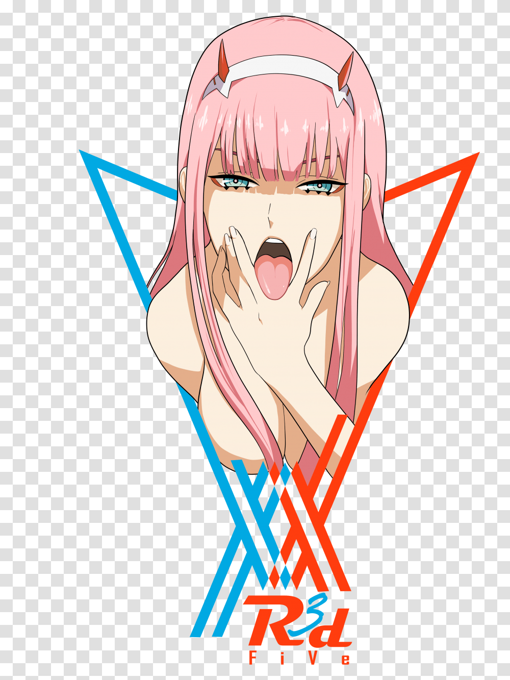 Zero Two Darling In The Franxx Drawn By R3dfive Danbooru Anime, Graphics, Art, Drawing, Helmet Transparent Png