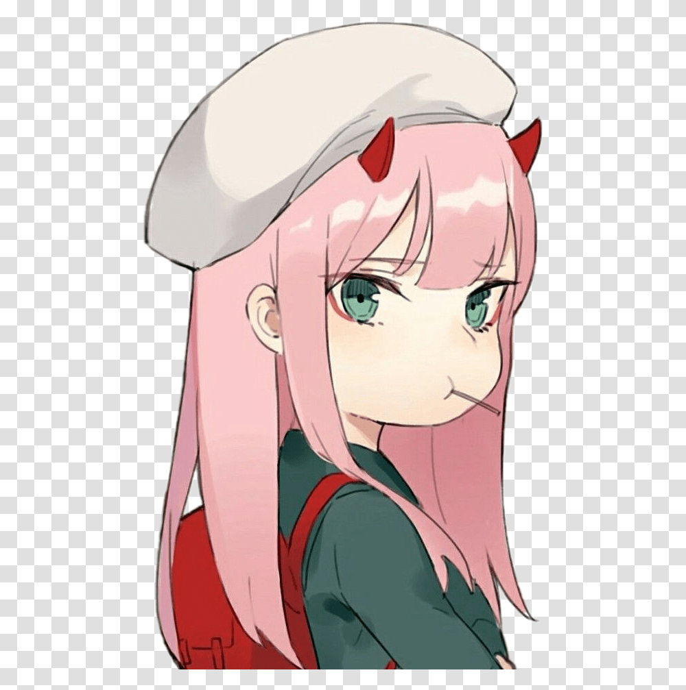 Zero Two Kawaii, Manga, Comics, Book, Helmet Transparent Png