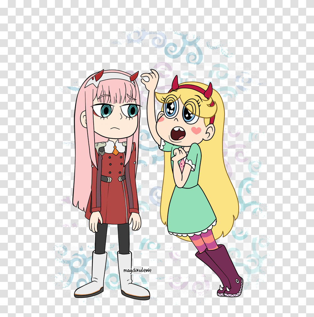 Zero Two Y Star Butterfly, Doodle, Drawing, Poster Transparent Png