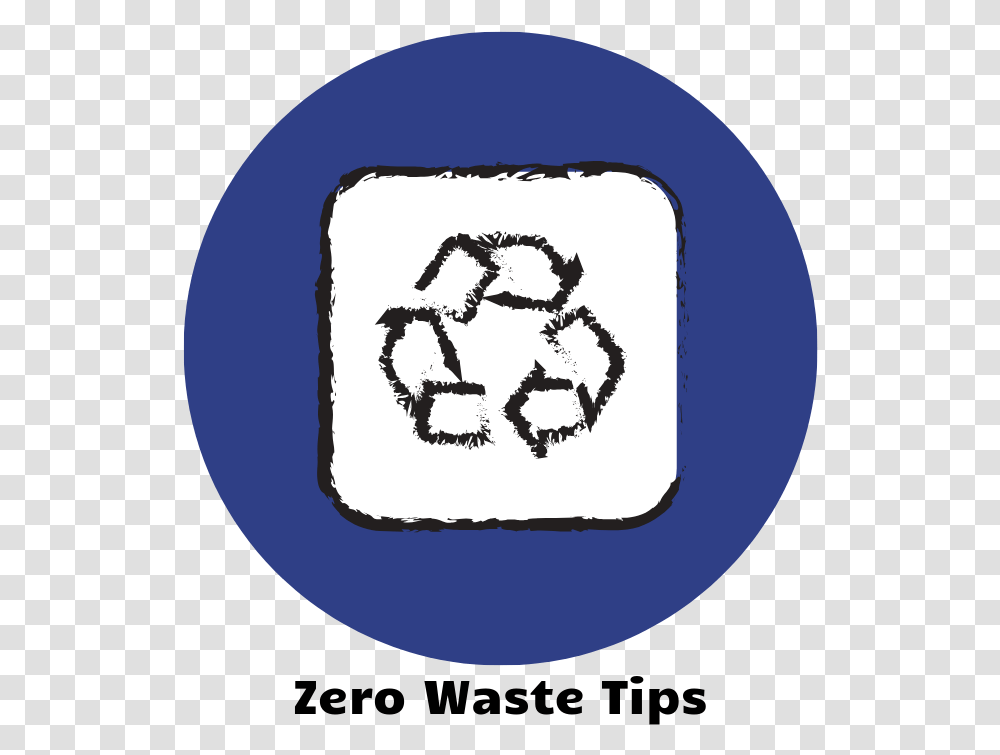 Zero Waste Tips Icon, Recycling Symbol, Moon, Outer Space, Night Transparent Png