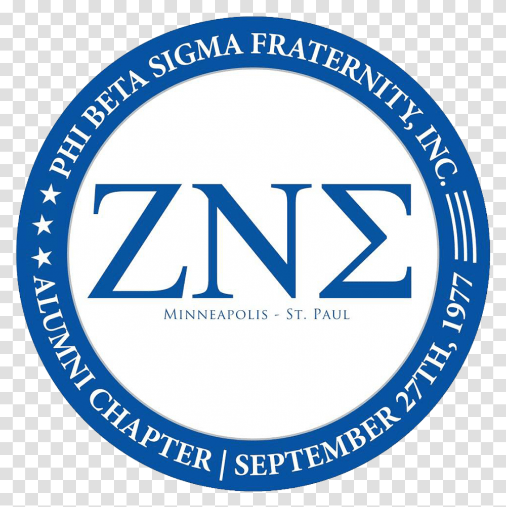 Zeta Nu Sigma Chapter Phi Beta Sigma, Label, Logo Transparent Png
