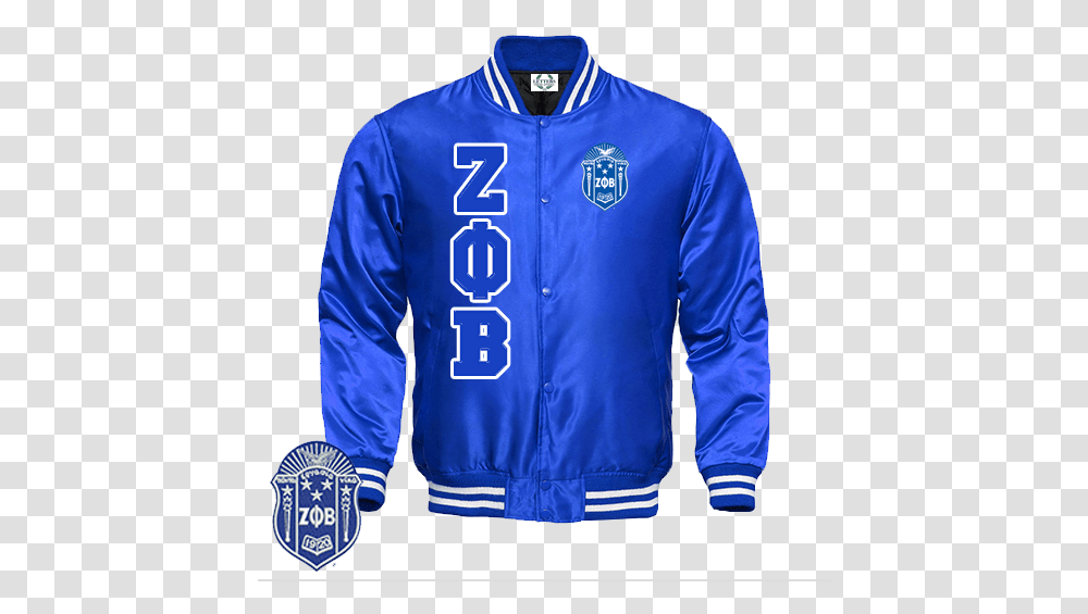Zeta Phi Beta Satin Baseball Bomber Jacket Red Satin Varsity Jacket, Apparel, Coat, Sweatshirt Transparent Png