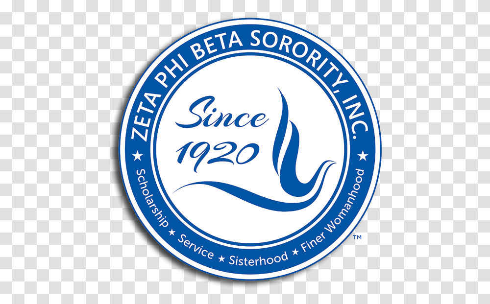 Zeta Phi Beta Seal, Label, Sticker, Logo Transparent Png