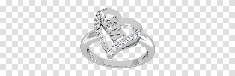 Zeta Phi Beta Silver Heart Ring Zpb R002 Kinggreekcom Ring Pm, Accessories, Accessory, Jewelry, Platinum Transparent Png