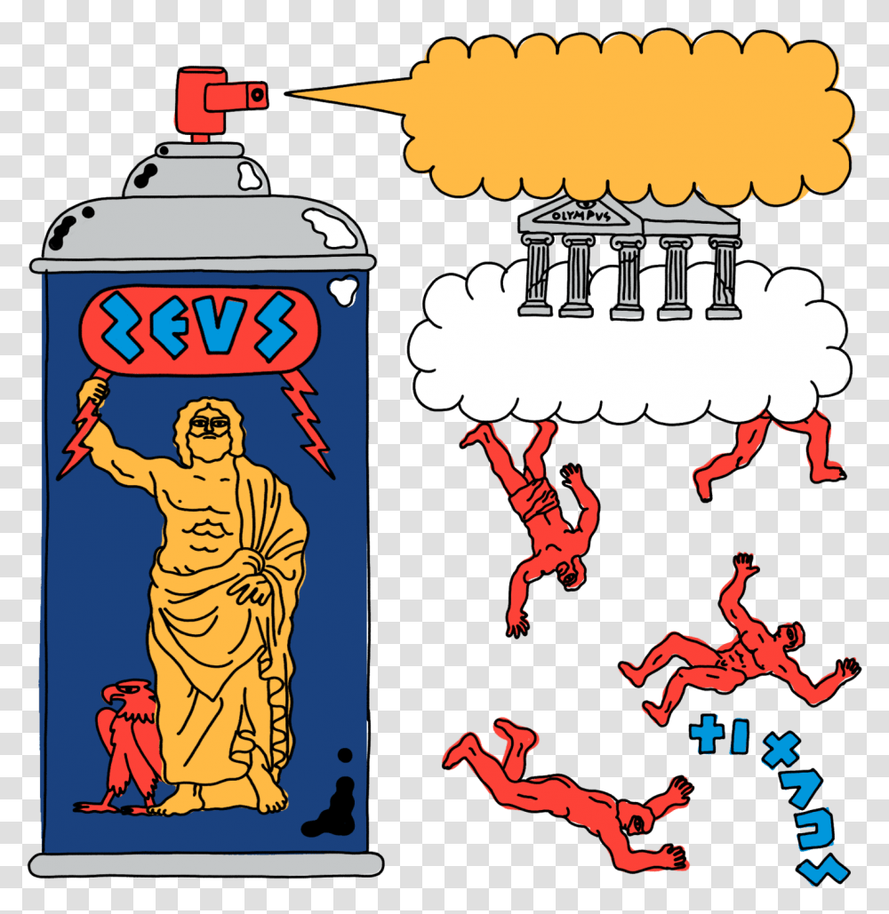 Zeus Amp The Titans War For Mythology Series Clipart, Person, Human, Tin, Can Transparent Png