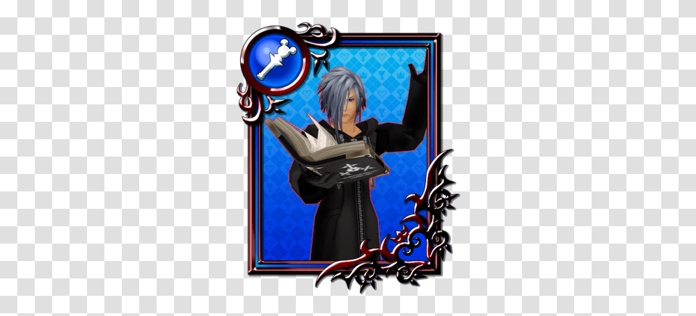 Zexion Card Khux Wiki, Comics, Book, Person, Human Transparent Png