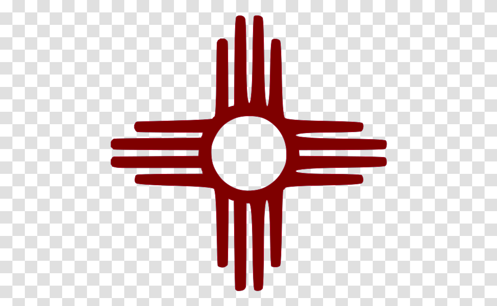 Zia Symbol Maroon Svg Vector New Mexico State Flag, Machine, Gear, Scissors, Blade Transparent Png