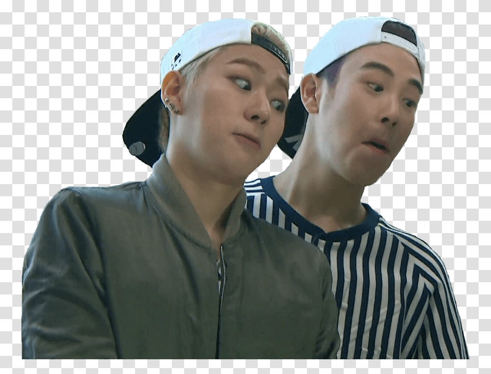 Zico And P Block B Po And Bts, Person, Hat, Face Transparent Png