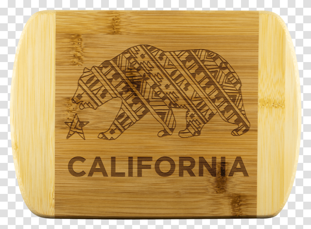 Zig Zag California Bear Cutting Board Cutting Board, Label, Rug, Box Transparent Png