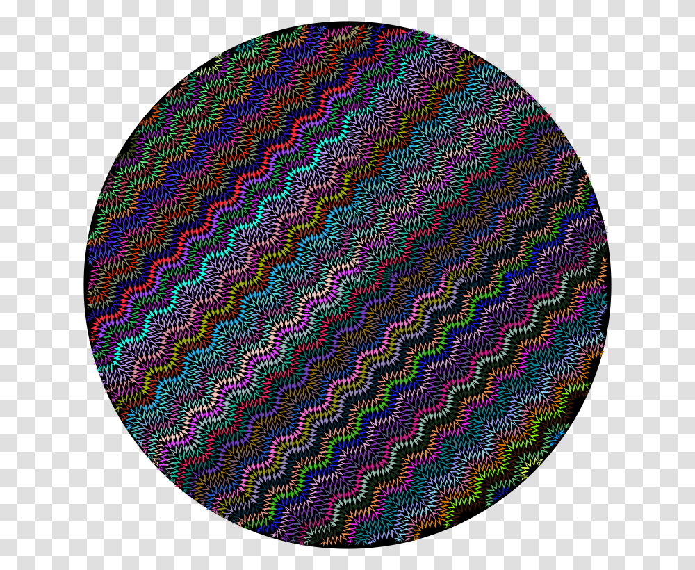 Zig Zag Circle Icon, Rug, Pattern, Embroidery, Stitch Transparent Png