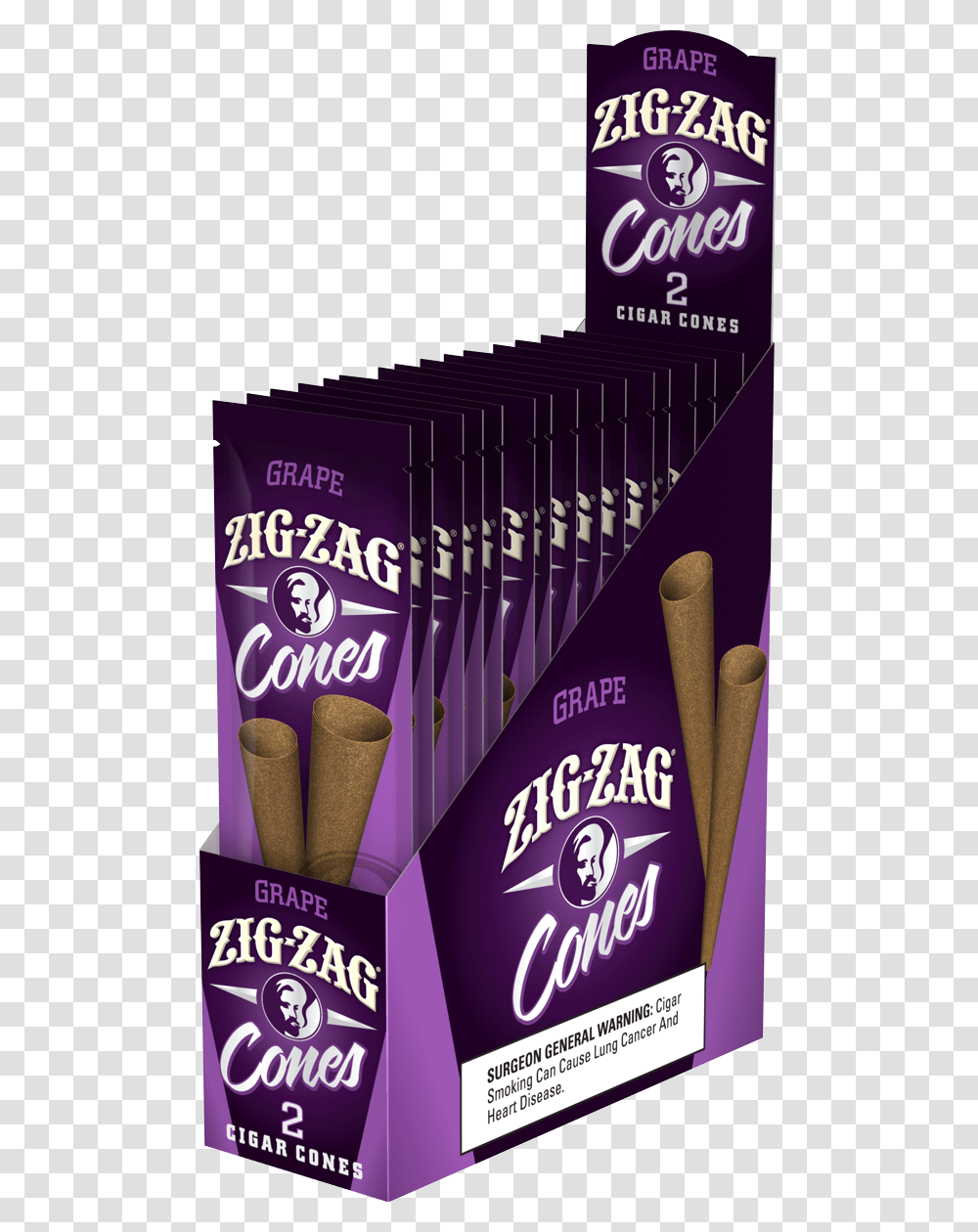 Zig Zag Cones Grape, Incense, Purple, Apparel Transparent Png