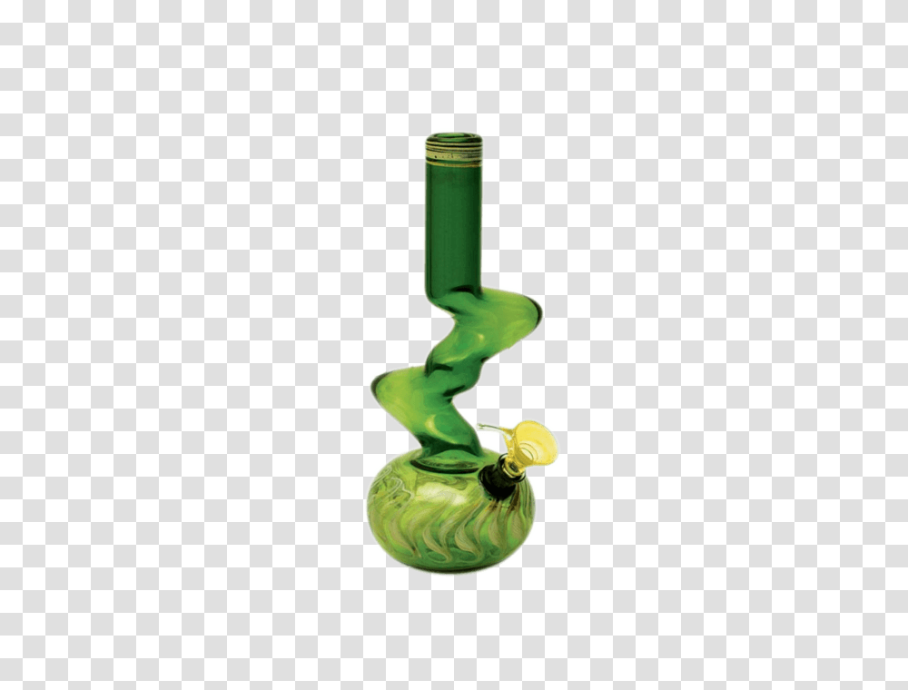 Zig Zag Water Bong With Elbow In Assorted Colors, Plant, Glass, Beverage, Smoke Pipe Transparent Png