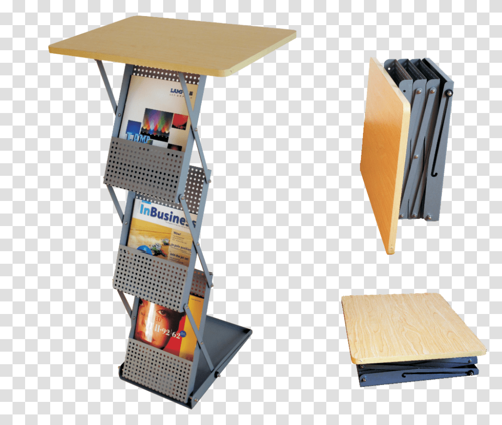 Zig Zag With Wooden Counter Top Standing Desk, Paper, Table, Furniture Transparent Png