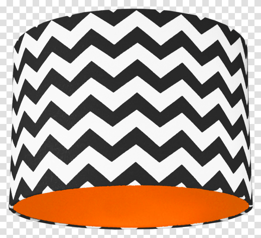 Zigzag Shade With Choice Of Coloured Lining Black And White Light Shade, Rug, Dish, Meal, Food Transparent Png
