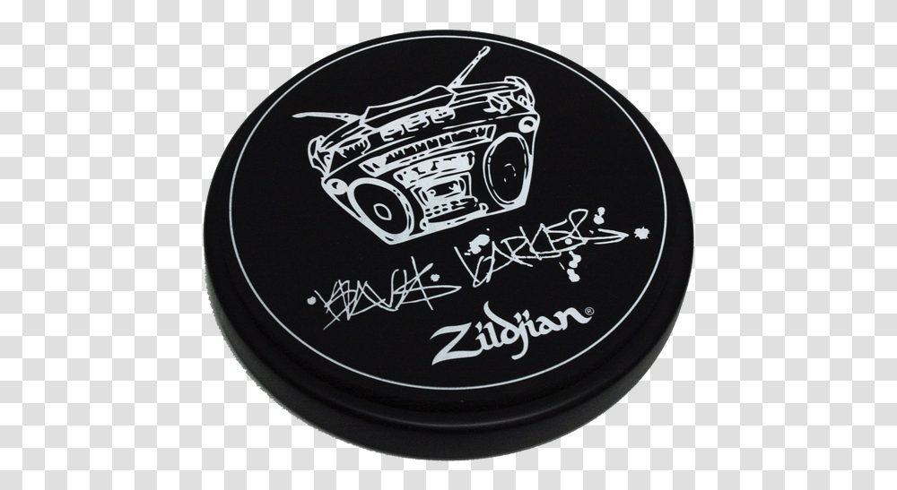 Zildjian 6 Travis Barker Practice Pad Travis Barker Pad, Label, Text, Sticker, Symbol Transparent Png