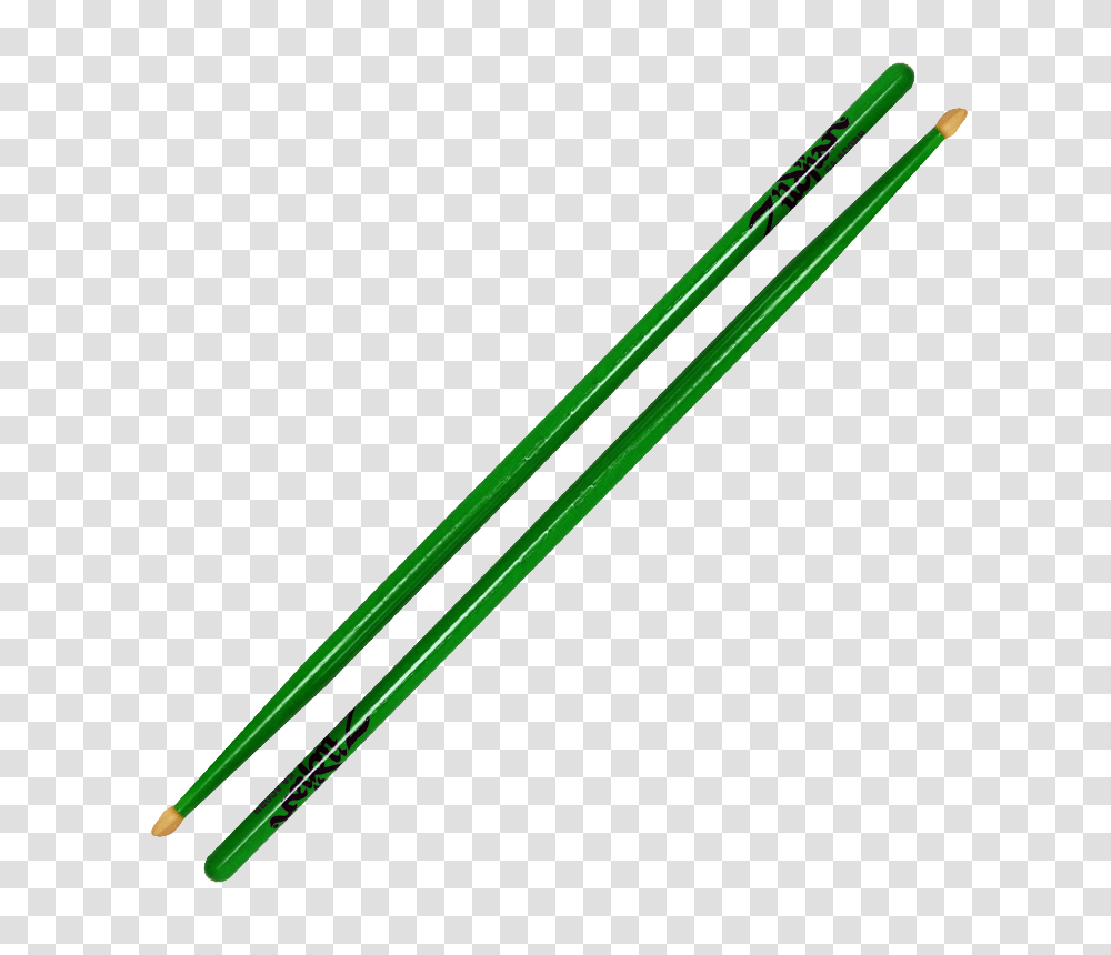 Zildjian Green Neon Drumstick, Cane, Arrow, Baton Transparent Png