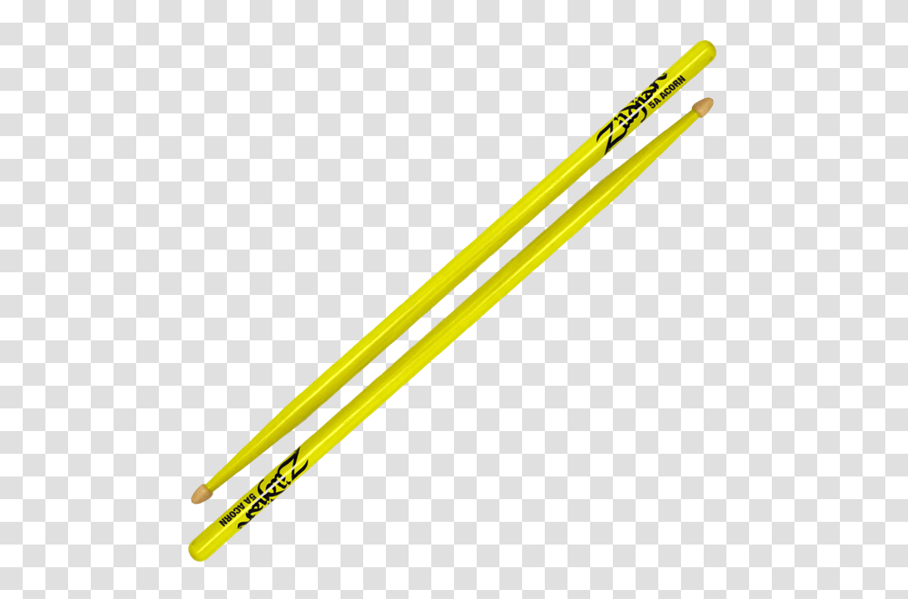 Zildjian Wood Neon Drumsticks, Pencil, Baseball Bat, Team Sport, Sports Transparent Png