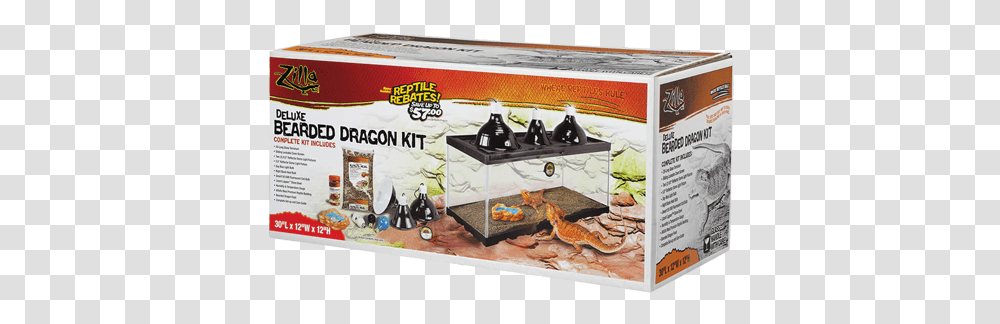 Zilla Deluxe Bearded Dragon Kit 20 Long 20 Gallon Bearded Dragon Kit, Flyer, Poster, Advertisement, Clothing Transparent Png