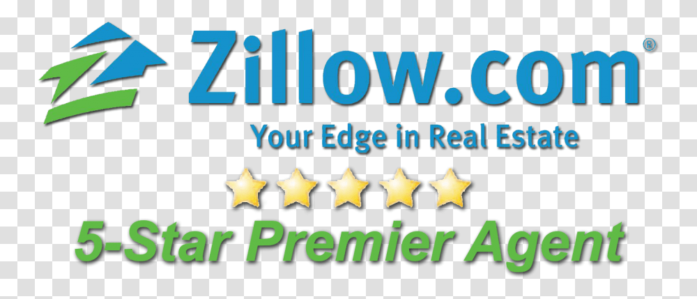 Zillow 5 Star Logo & Clipart Free Download Ywd Zillow, Text, Star Symbol, Alphabet, Poster Transparent Png