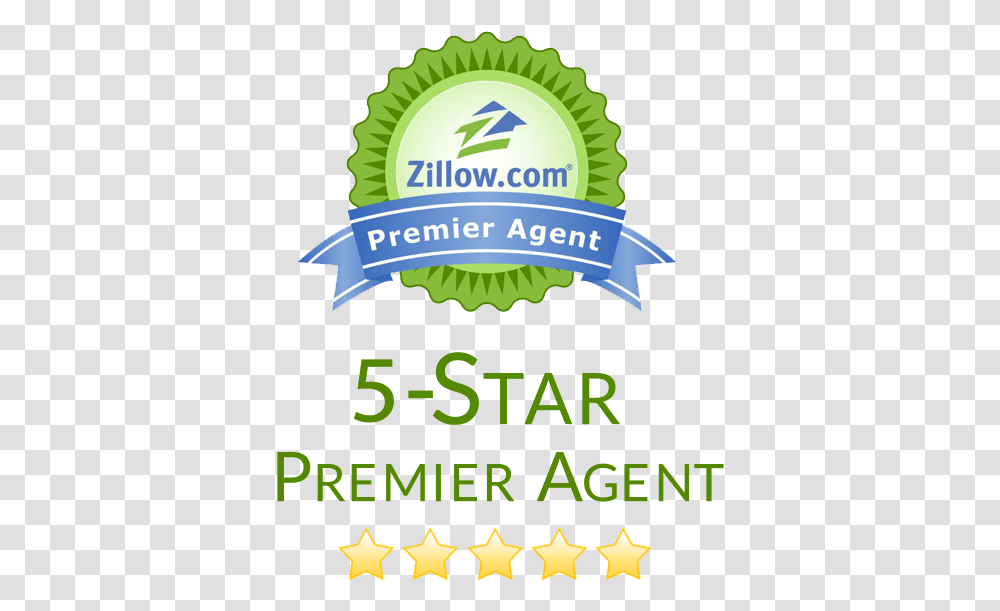Zillow 5 Star Logo Zillow Premier Agent Vector Full Zillow, Poster, Advertisement, Flyer, Paper Transparent Png