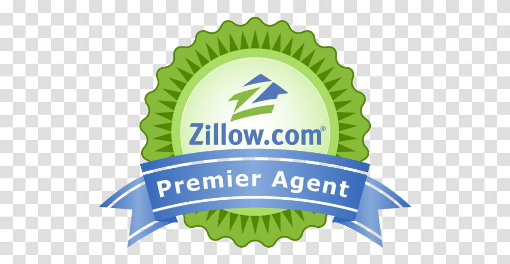 Zillow Premier Agent Logo Zillow Premier Agent, Text, Label, Green, Vegetation Transparent Png